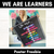 1 for We are LEARNERS - Motivational Classroom Poster or Door Display