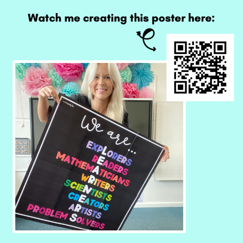 Resource preview 2 for We are LEARNERS - Motivational Classroom Poster or Door Display