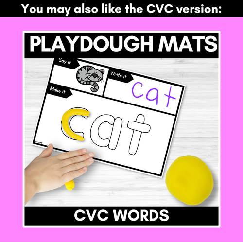 Resource preview 4 for CVCC CCVC Word Playdoh Mats