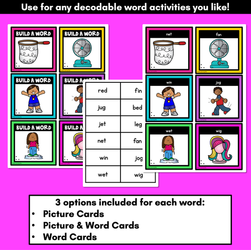 Resource preview 2 for CVC Word Building Cards