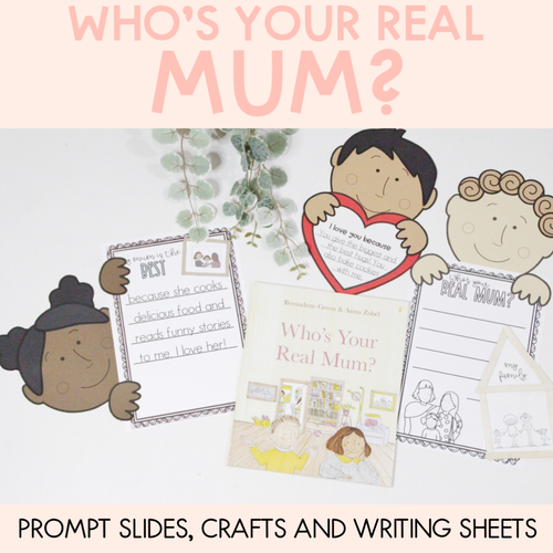 Resource preview 1 for Who's Your Real Mum? Prompt Slides, Craft and Writing Sheets - Book Week 2021