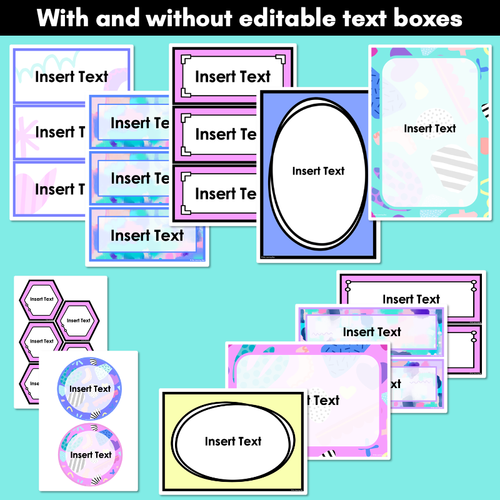 Resource preview 4 for EDITABLE LABELS- The Wonderland Collection