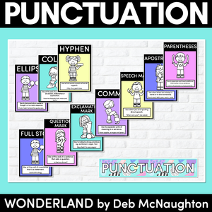 PUNCTUATION POSTERS - The Wonderland Collection