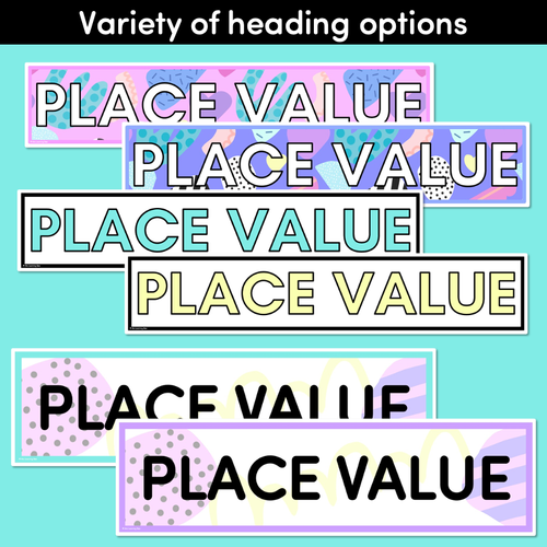 Resource preview 4 for PLACE VALUE POSTERS - The Wonderland Collection