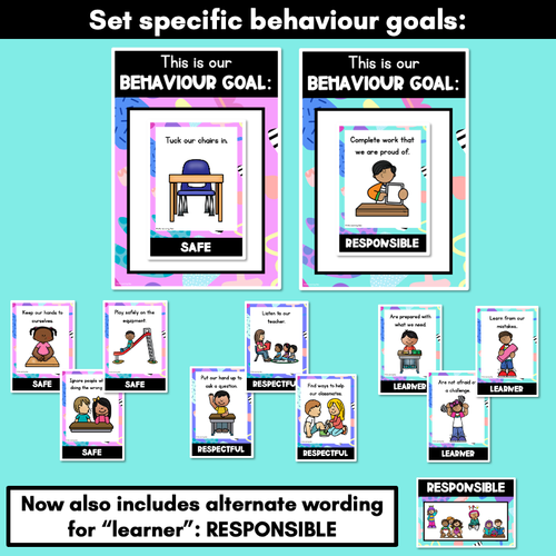 Resource preview 4 for Positive Behaviour for Learning Posters- The Wonderland Collection