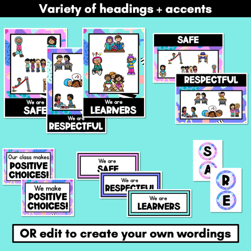 Resource preview 3 for Positive Behaviour for Learning Posters- The Wonderland Collection