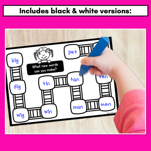 Resource preview 3 for WORD LADDER TEMPLATES