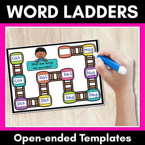 Resource preview 1 for WORD LADDER TEMPLATES