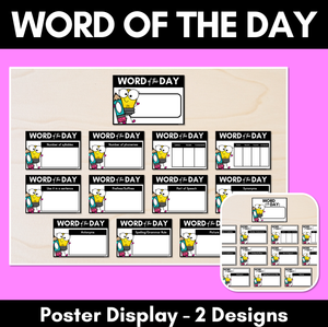 Word of the Day Poster Display - Differentiated Word Study Activity