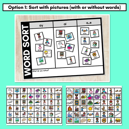 Resource preview 2 for LONG VOWEL A WORD SORT