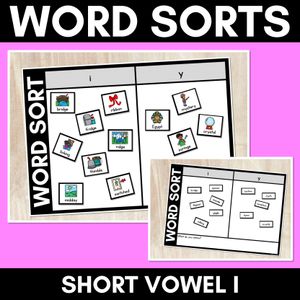 SHORT VOWEL I WORD SORT