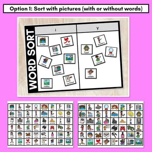 Resource preview 2 for SHORT VOWEL I WORD SORT