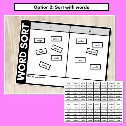 Resource preview 3 for SHORT VOWEL I WORD SORT