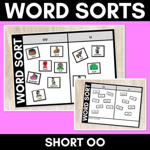 SHORT VOWEL OO WORD SORT