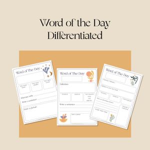 Word of the Day Differentiated