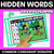 5 for HIDDEN WORD MATS - No Prep Phonics Game BUNDLE