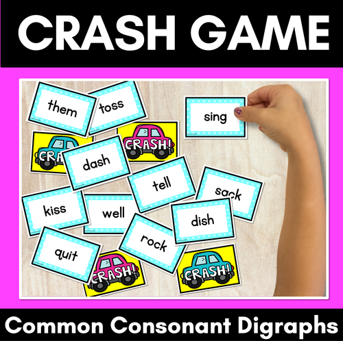 Resource preview 1 for CONSONANT DIGRAPHS CARD GAME - ch sh th wh ck ll ss ff zz qu ng