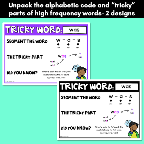 Resource preview 3 for WORDS WITH TRICKY SPELLINGS Freebie - High Frequency Words