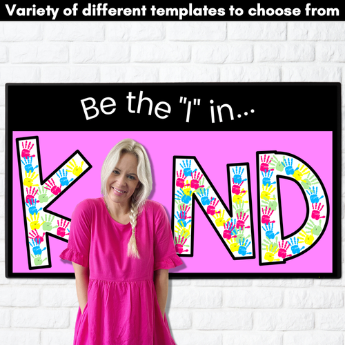 Resource preview 3 for Kindness Digital Display: Be the I in KIND