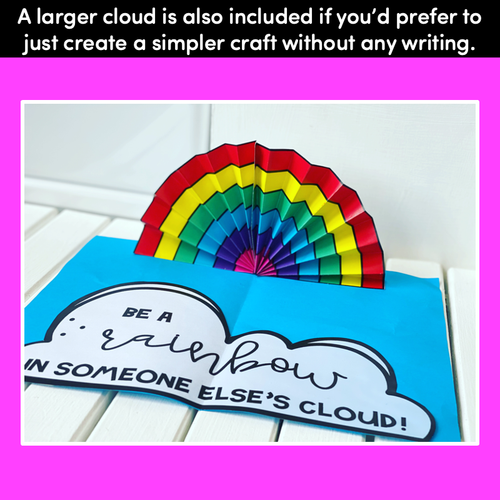 Resource preview 3 for Be A Rainbow in Someone's Cloud CRAFTIVITY