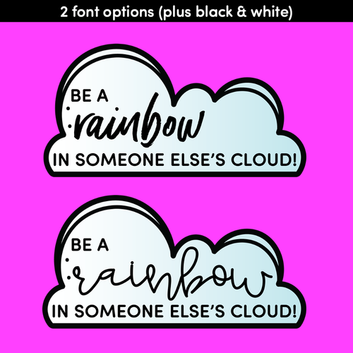 Resource preview 4 for Be A Rainbow in Someone's Cloud CRAFTIVITY