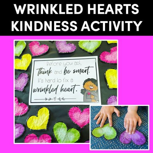 Resource preview 1 for Wrinkled Hearts Kindness Activity