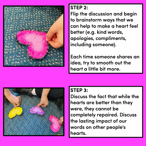 Resource preview 3 for Wrinkled Hearts Kindness Activity