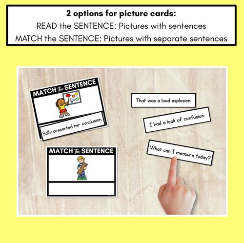 Resource preview 2 for ZH Phoneme Decodable Sentences - Read & Match